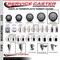 Service Caster 6'' Thermoplastic Rubber Wheel Swivel 7/8'' Expanding Stem Caster Set 2 Brakes, 4PK SCC-EX20S614-TPRB-2-PLB-2-78 - alternate 5